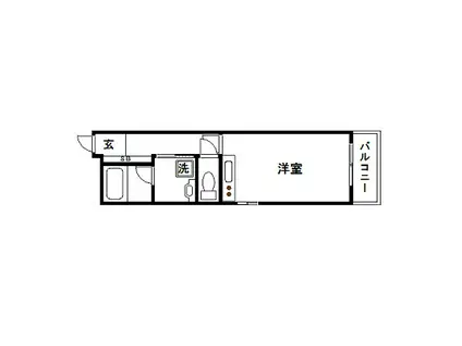 Jシティ紙屋町(1K/4階)の間取り写真
