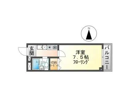 シンプレックス神畑(1K/3階)の間取り写真