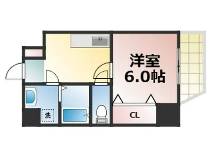 LAND GALAXY(1K/5階)の間取り写真