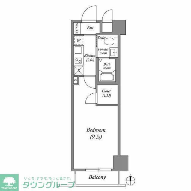 インプルーブ白金(1K/5階)の間取り写真