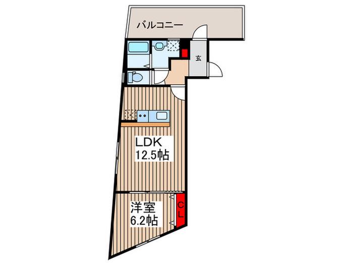 KAレジデンス上石神井(1LDK/4階)の間取り写真