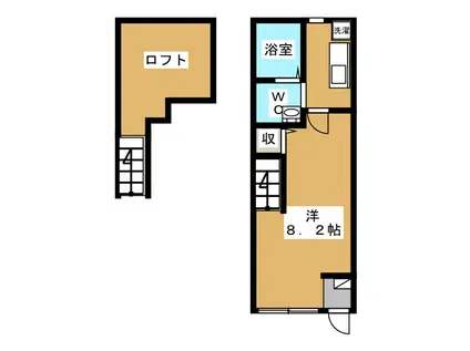 HOPE SNOW(1K/1階)の間取り写真