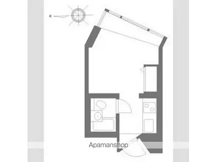 スタジオ明泉(ワンルーム/3階)の間取り写真