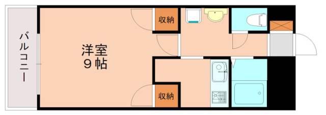 Kプラザ(1K/2階)の間取り写真