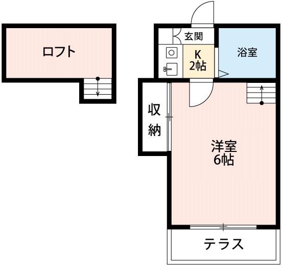 アプローズ岡崎(1K/1階)の間取り写真