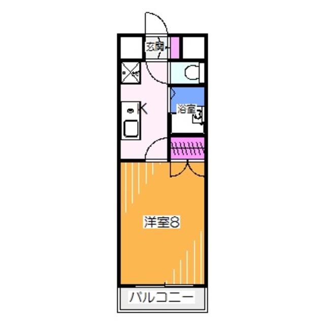 ヒストリカル堺(1K/6階)の間取り写真