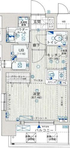 LC新梅田(ワンルーム/8階)の間取り写真