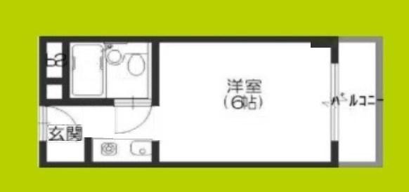 パンジービオラ春日出(ワンルーム/5階)の間取り写真