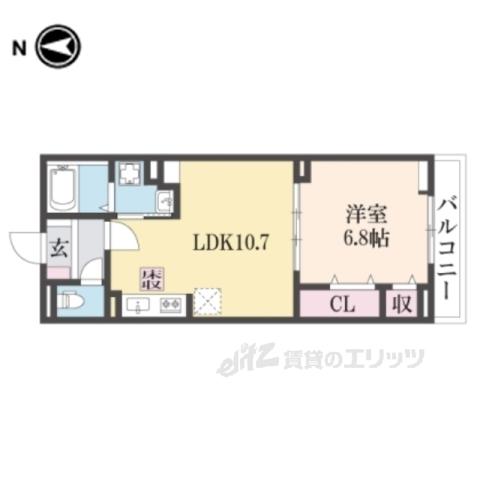 G-SQUARE(1LDK/3階)の間取り写真