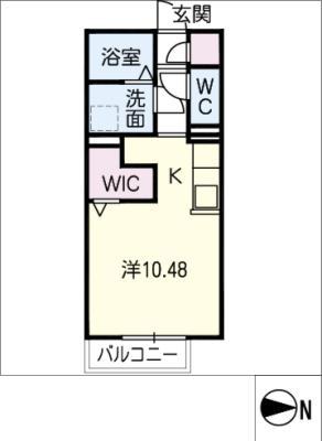 マ メゾン大高(ワンルーム/1階)の間取り写真