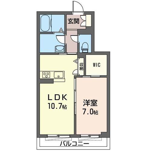 アバンサール(1LDK/3階)の間取り写真