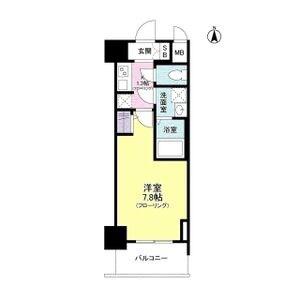 S-RESIDENCE野江(1K/6階)の間取り写真