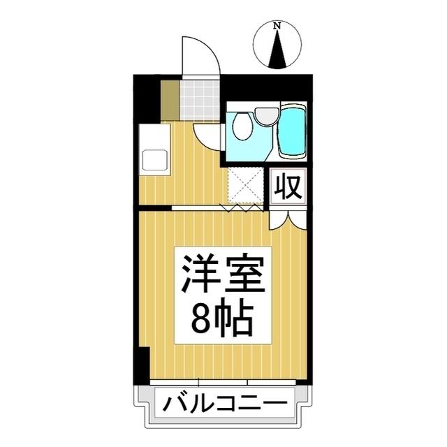 アネックス南俣(1K/1階)の間取り写真