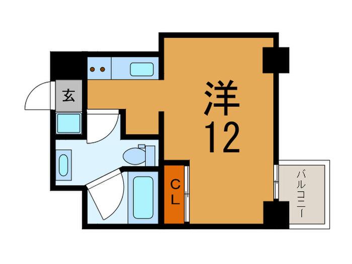 イースト VILLAGE SANNOMIYA(ワンルーム/10階)の間取り写真