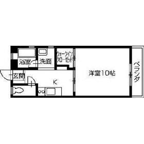 メゾン大谷(1DK/3階)の間取り写真