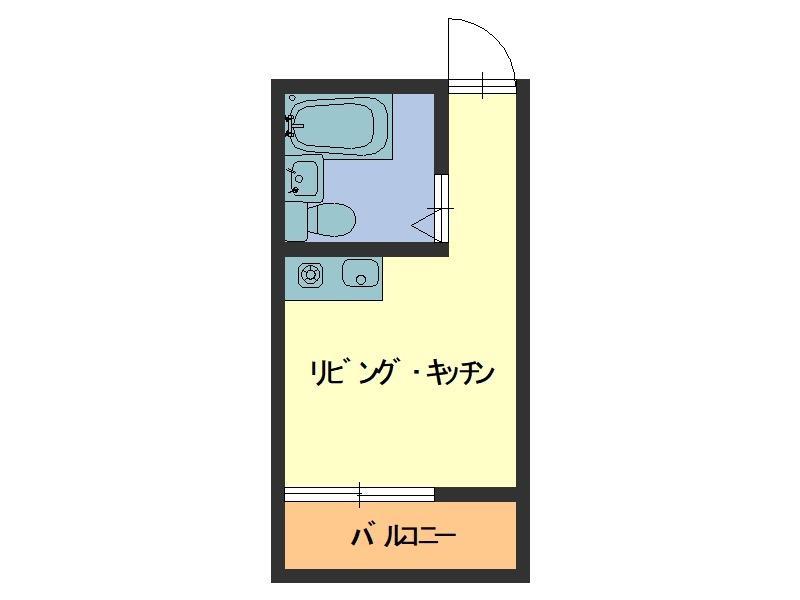 サンパレス神爪(ワンルーム/1階)の間取り写真