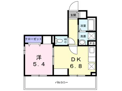 ＪＲ鶴見線 鶴見小野駅 徒歩6分 5階建 新築(1DK/3階)の間取り写真