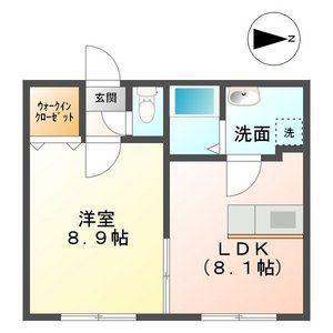 ナノハウス(1LDK/1階)の間取り写真