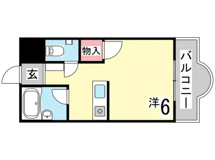カサイマンション(1K/1階)の間取り写真