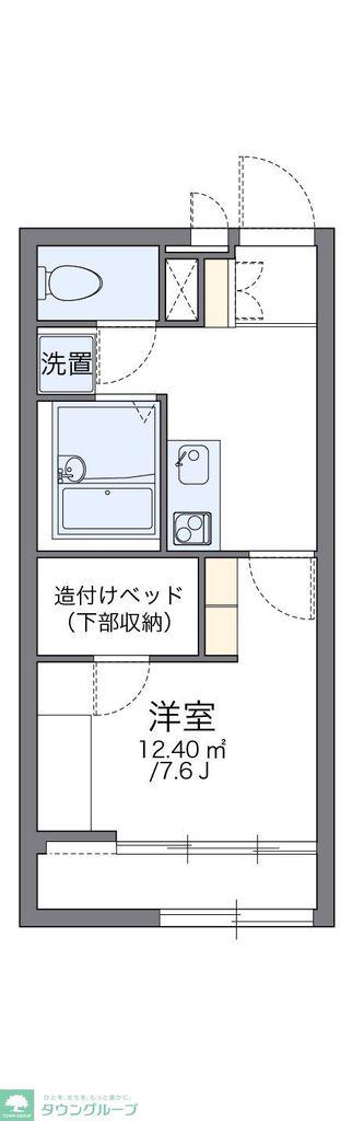 レオパレスヴェルヴェデーレ(1K/1階)の間取り写真