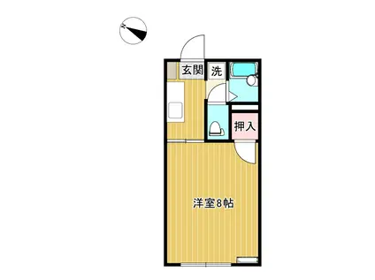 トータスセフィラ(1K/1階)の間取り写真