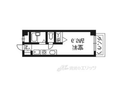 アメニティ岩倉南(1K/1階)の間取り写真