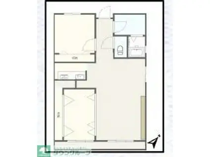 エクメーネ西川口駅前(2LDK/5階)の間取り写真