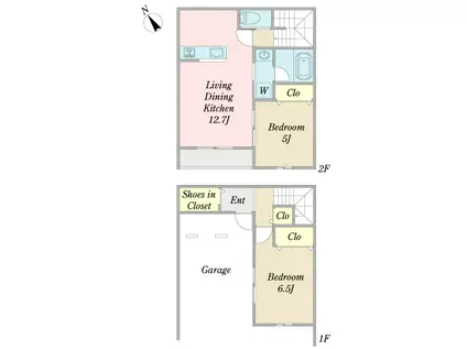 アネシス(2LDK/1階)の間取り写真