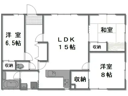 EXCEED狭山台(3LDK/1階)の間取り写真