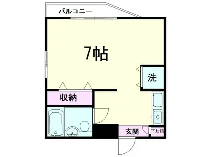 リバティーヒルズ中村橋(ワンルーム/3階)の間取り写真