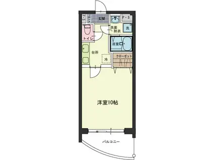 シャルマンコーポM(1K/3階)の間取り写真