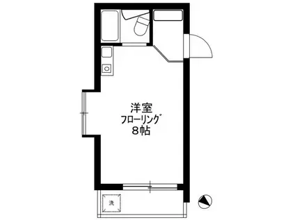 シティコーポ東山(ワンルーム/2階)の間取り写真