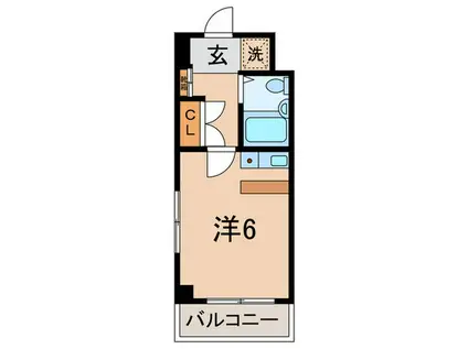 セシーズイシイ8(ワンルーム/2階)の間取り写真