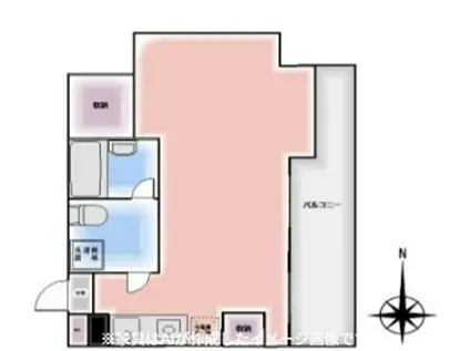 プランドールビル(ワンルーム/2階)の間取り写真