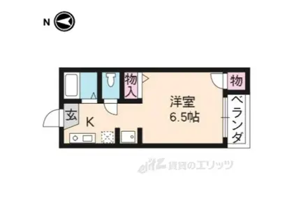 樅ノ木寮(1K/1階)の間取り写真