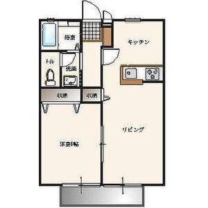 グランドール・ソワィエ(1LDK/2階)の間取り写真