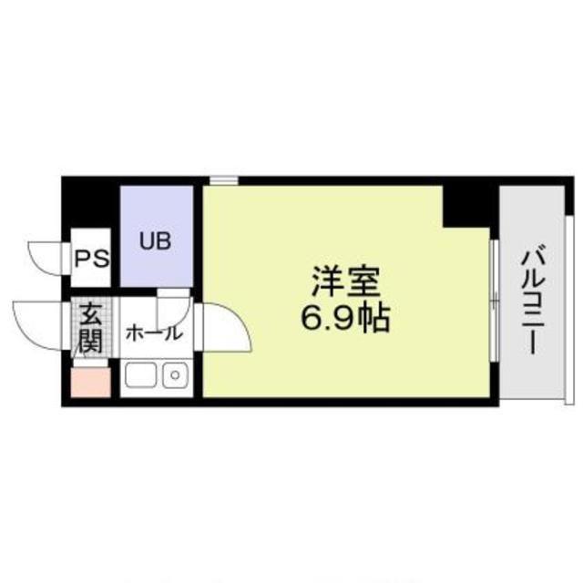 サークビルズ(1K/6階)の間取り写真