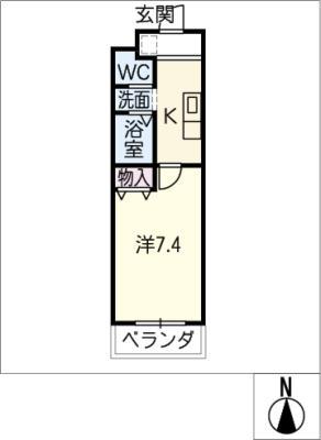 A・CITY守山小幡(1K/3階)の間取り写真