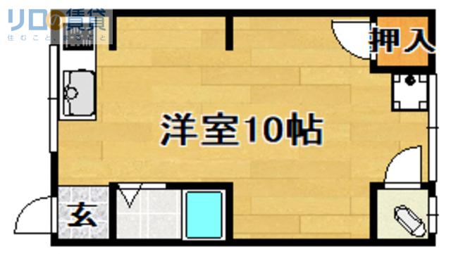 下新庄ハイツ(ワンルーム/2階)の間取り写真