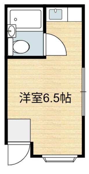 ケイハイツ(ワンルーム/1階)の間取り写真
