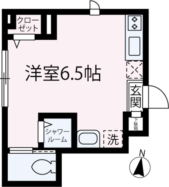 ソルナクレイシア成増(ワンルーム/1階)の間取り写真