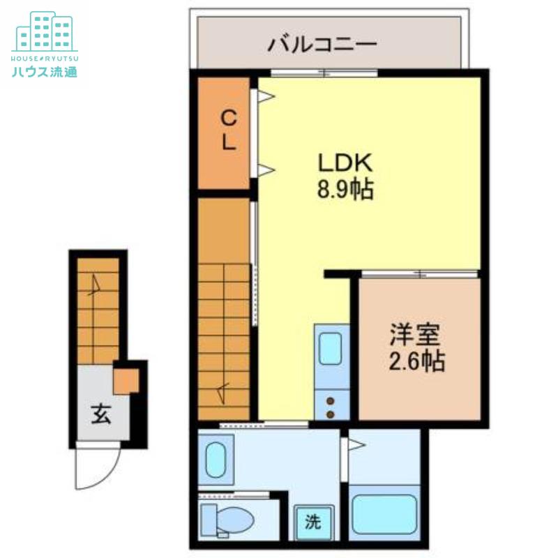 RESIDENCE時津イースト(1LDK/2階)の間取り写真