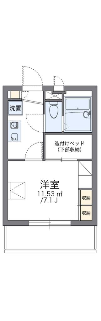 レオパレスYOSHINO(1K/3階)の間取り写真