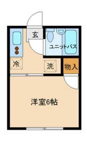 シティハイムフォーレスト(1K/1階)の間取り写真