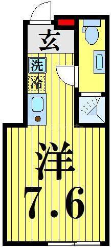 エミネンス舎人(ワンルーム/1階)の間取り写真