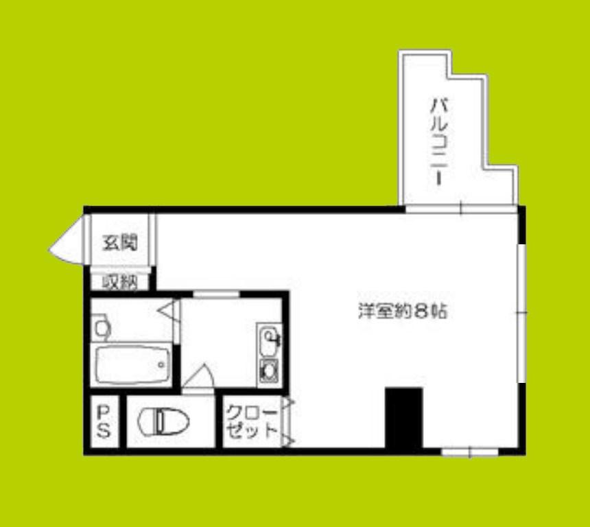 KS ROYAL(ワンルーム/4階)の間取り写真