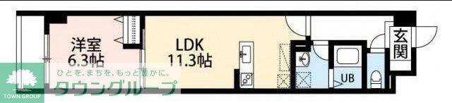 アルヴィータ(1LDK/1階)の間取り写真