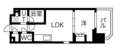 NSパークレジデンス新宿御苑(1LDK/4階)の間取り写真