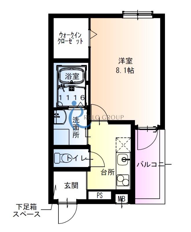 フジパレス今川公園東I番館(1K/3階)の間取り写真
