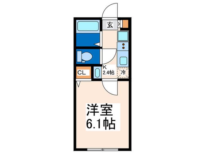 東急東横線 菊名計画(1K/1階)の間取り写真
